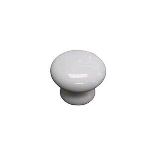 Allen and Roth 1.50 " Porcelain White Round Cabinet  Knobs 1 Box / Lot Of 10